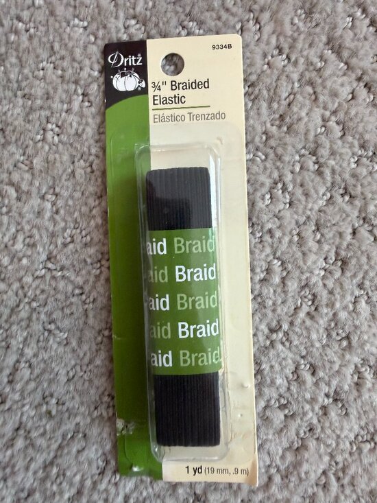 Dritz Other - Dritz 3/4" Black Braided Elastic - 3 Yards NIP